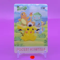 Pikachu Meowth Bandai Pokemon Card Part2 1998 Japanese Japan Nintendo Anime F/S - Image 1