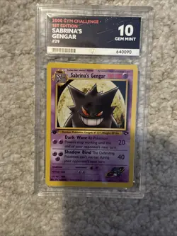 Sabrina's Gengar 1st Edition Gym Challenge 29/132 Graded Pokemon Card TCG ACE 10 - Image 1
