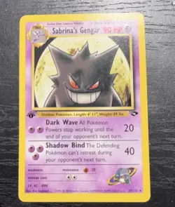 Pokemon TCG Sabrina's Gengar Gym Challenge 29/132 1st Edition Rare - Image 1