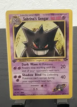 Pokemon TCG Sabrina's Gengar Gym Challenge 29/132 1st Edition Rare - Image 2