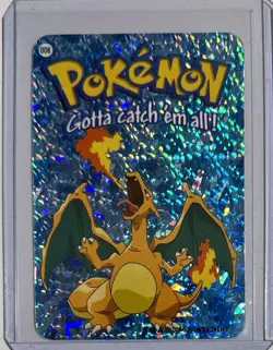 Charizard #006 Vintage Vending Machine Prism Sticker 2000 Pokemon Card Nintendo - Image 1