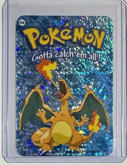 Charizard #006 Vintage Vending Machine Prism Sticker 2000 Pokemon Card Nintendo - Image 2