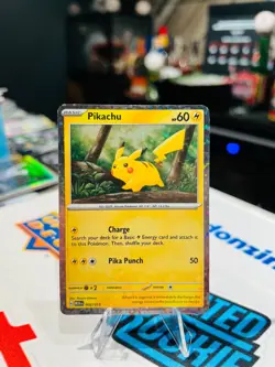 Pikachu 2025 McDonalds Happy Meal Holo Pokemon Dragon Discovery Card 002/015 - Image 1