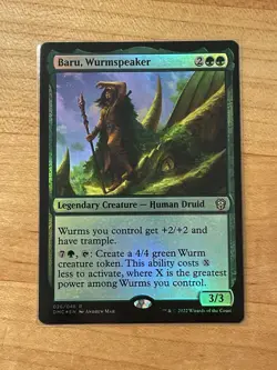 MTG NM Baru, Wurmspeaker Foil [Dominaria United Commander] - Image 1