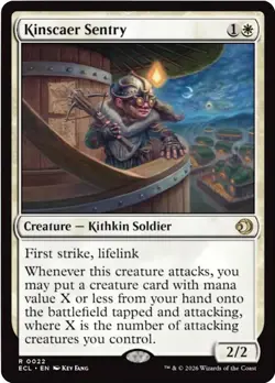 MtG Kinscaer Sentry R 0022 Lorwyn Eclipsed Regular Rare - Image 1
