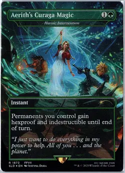 Aerith's Curaga Magic - Heroic Intervention (Rainbow Foil) Foil R SLD 1872 NM - Image 1