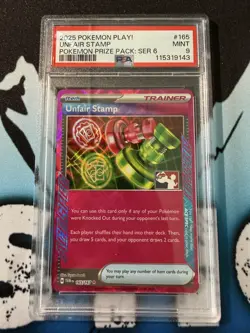 Pokemon Unfair Stamp Prize Pack Play Promo PSA 9 Stamped Exclusive Ace Spec - Image 1