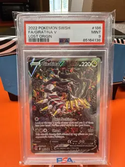 PSA 9 Giratina V Lost Origin Full Alt Art #186 Pokemon 186/196 - Image 1