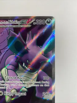 Team Rocket's Nidoking ex Full Art 216/182 Pokemon Destined Rivals - Image 3