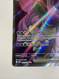 Team Rocket's Nidoking ex Full Art 216/182 Pokemon Destined Rivals - Image 5