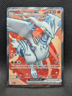 Reshiram ex 158/086 Sv: White Flare Ultra Rare Pokemon TCG - Image 1