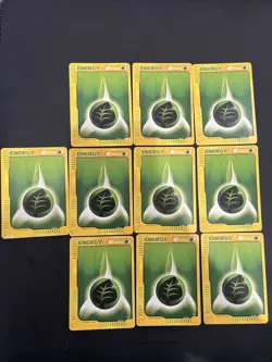 Pokemon TCG Grass Energy 162/165 Expedition Base Lot Of 10 - Image 1