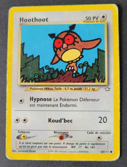 Carte Pokemon N°60/111 Hoothoot - Wizards Neo Genesis - VF - Image 1