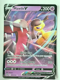 Mawile V 070/195 Ultra Rare Silver Tempest Pokemon TCG - Pack Fresh Near Mint NM - Image 1