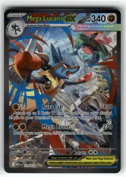 Mega Lucario ex - 179/132 ME01: Mega Evolution NM Pokemon Card TCG - Image 1