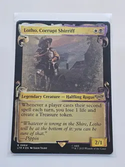 Lotho, Corrupt Shirriff Showcase Scrolls Foil - #664 - The Lord of the Rings MTG - Image 1