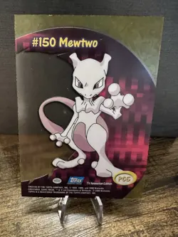 2000 Topps Pokemon #150 Mewtwo PC5 Animation Clear Chase Card - Image 2