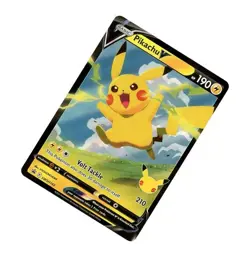 2021 Pokemon Celebrations PIKACHU V FULL ART HOLO SWSH143! NM- MINT Promo - Image 1