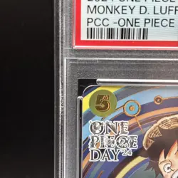 PSA 10 Luffy OP07-109 SR ONE PIECE Day 24 Premium Promo One Piece Card Japanese - Image 2
