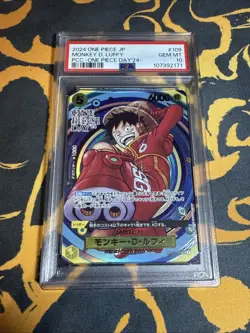2024 ONE PIECE JAPANESE ONE PIECE DAY'24 #109 MONKEY D. LUFFY PSA 10 - Image 1