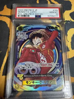 2024 ONE PIECE JAPANESE ONE PIECE DAY'24 #109 MONKEY D. LUFFY PSA 10 - Image 2