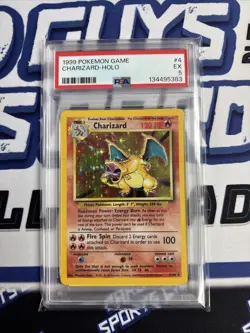 1999 Pokemon Charizard #4/102 Base Set Holo Rare PSA 5 - Image 1