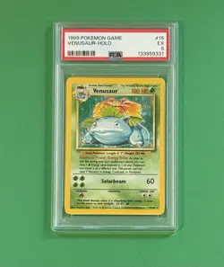 1999 Pokemon Venasaur Holo Base Set 15/102 PSA 5 - Image 1
