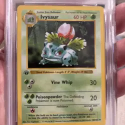 Pokemon TCG 1st Edition Shadowless Ivysaur #30/102 - 1999 Base Set - PSA 9 MINT! - Image 1
