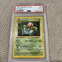 Pokemon TCG 1st Edition Shadowless Ivysaur #30/102 - 1999 Base Set - PSA 9 MINT! - Image 2