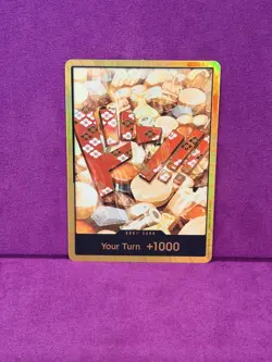 DON!! Card (Oden) (Gold) Premium Booster -The Best- Foil - Image 1