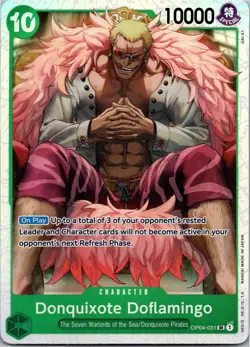 ONE PIECE Card Game TCG / Donquixote Doflamingo OP04-031 V.1 / SR English NM - Image 1
