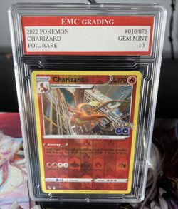 CHARIZARD #010/078 RARE FOIL Pokemon 2022 Card GRADED 10 MINT TCG CCG - Image 1