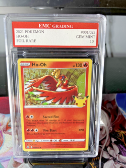 HO-OH #001/025 RARE FOIL Pokemon 2021 Card GRADED 10 MINT TCG CCG - Image 1