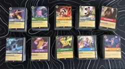 Disney Lorcana TCG Bulk Lot 1000 Cards, C/U, Sets 1-4 - Image 1