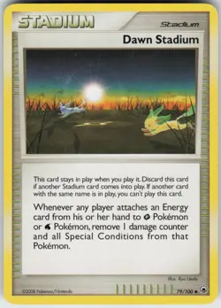 Pokemon TCG Dawn Stadium 79/100 Majestic Dawn Uncommon card Normal - Image 1