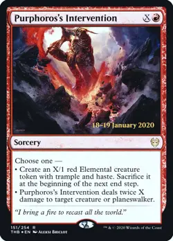 Purphoros's Intervention [Theros Beyond Death Prerelease Promos] - Image 1
