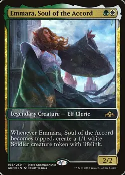 Emmara, Soul of the Accord (Store Championship) (Full Art) [Guilds of Ravnica - Image 1