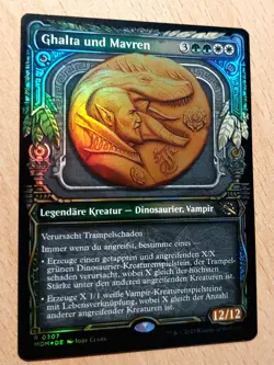 Mtg Magic: # FOIL # Ghalta und Mavren, DEUTSCH, Top Dinosaurier 12/12 Legende - Image 1