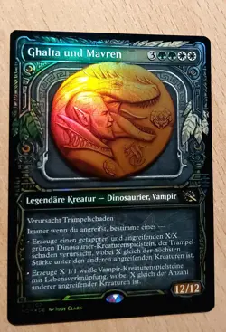 Mtg Magic: # FOIL # Ghalta und Mavren, DEUTSCH, Top Dinosaurier 12/12 Legende - Image 3
