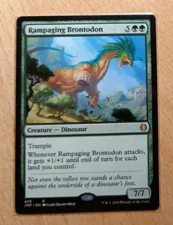 Mtg Magic: Tobendes Brontodon,Rampaging Brontodon, English, Dinosaurier - Image 1