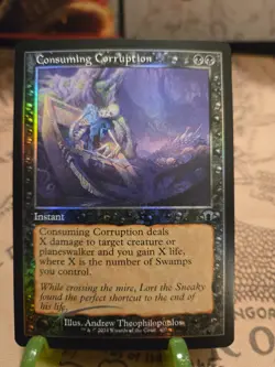 MTG Consuming Corruption Modern Horizons 3 Foil Retro Frame Uncommon NM - Image 1