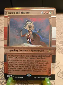 MTG Djeru and Hazoret March of the Machine Regular Showcase Rare NM - Image 1