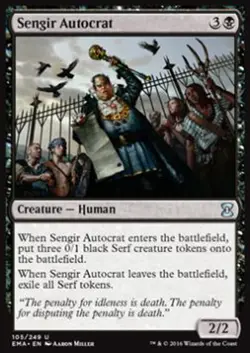 MTG SENGIR AUTOCRAT FOIL EXC - AUTOCRATE DI SENGIR - EMA - MAGIC - Image 1