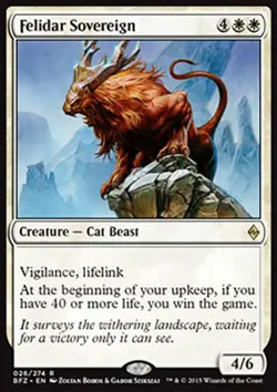 MTG FELIDAR SOVEREIGN EXC - SOVRANO DEI FELIDAR - BFZ - MAGIC - Image 1
