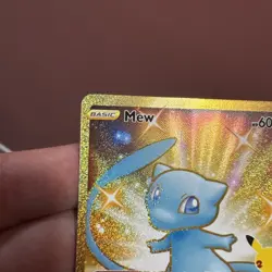 Pokemon TCG Celebrations Mew Gold Full Art Holo Card 25/25 Secret Rare - Image 4