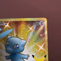 Pokemon TCG Celebrations Mew Gold Full Art Holo Card 25/25 Secret Rare - Image 5