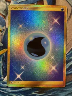 Gold Water Energy - 124/111 - Secret Rare- Pokemon SM04 -Crimson Invasion - Image 1