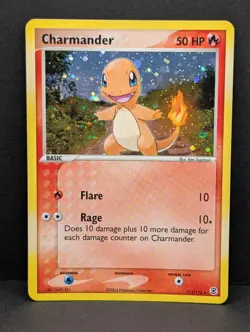 Charmander 113/112 Firered & Leafgreen Holo Secret Rare Pokemon TCG Charizard NM - Image 1