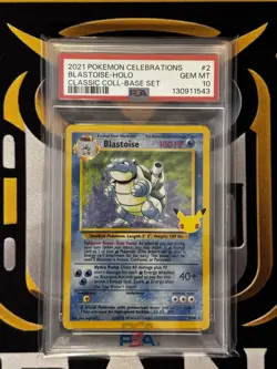 2021 POKEMON CELEBRATIONS CLASSIC COLLECTION #2 BLASTOISE-HOLO PSA 10 - Image 1