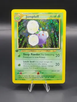 Pokemon 1st Edition Neo Genesis Jumpluff Holo Rare W/Swirl 7/111 🍃 - Image 1